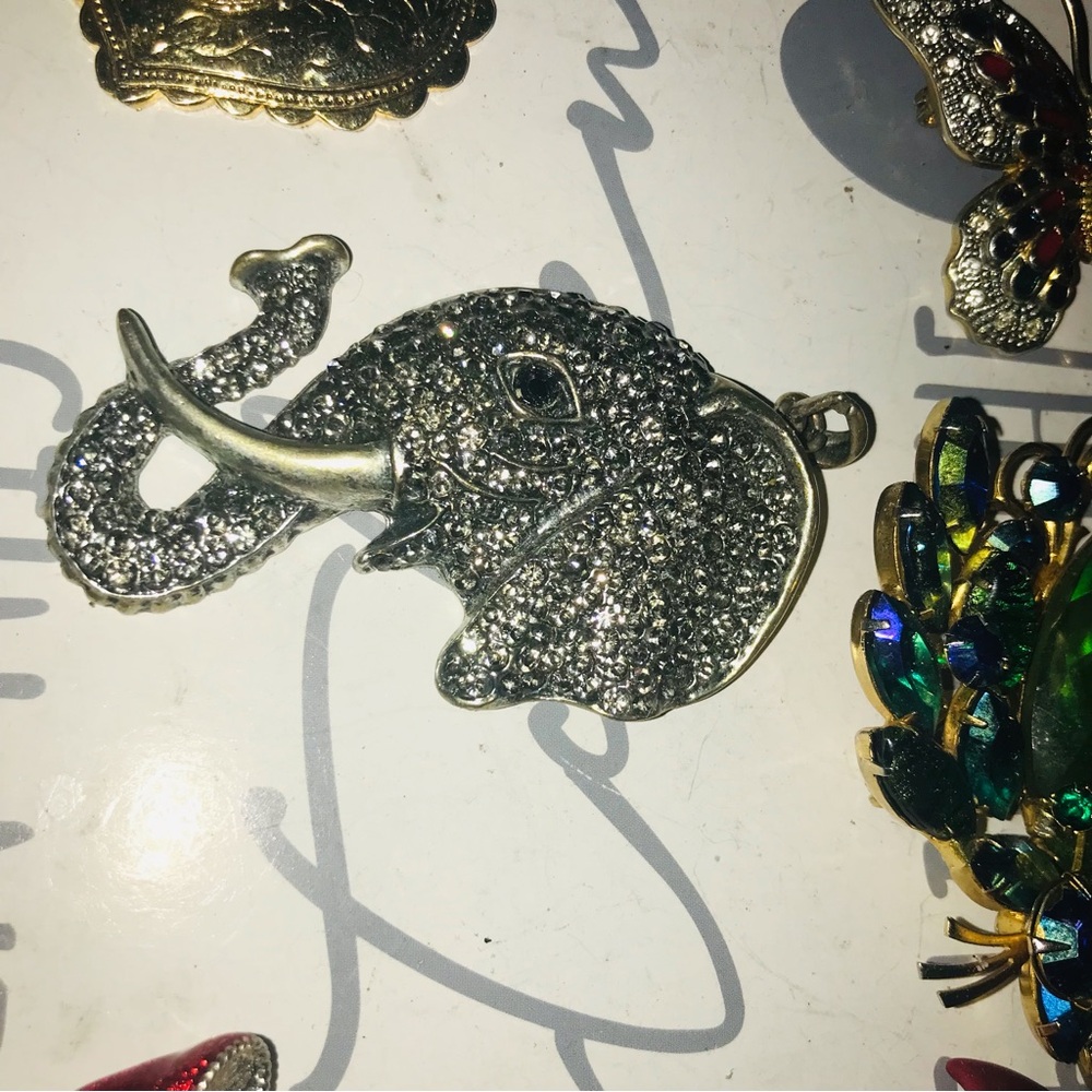 Silver brooch